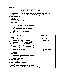 Giáo án môn Tiếng Anh Lớp 7 - Period 74, Unit 12: Let’s eat! - Lesson 2: A-What shall we eat ? (A2)