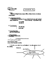 Giáo án môn Tiếng Anh Lớp 7 - Period 82, Unit 13: Activities - Lesson 4: B1-B2