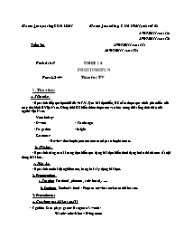 Giáo án môn Tiếng Anh Lớp 7 - Period 86, Unit 14: Freetime fun - Part A3-4: Time for TV