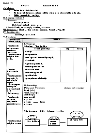 Giáo án môn Tiếng Anh Lớp 7 - Period 94, Unit 15: Going out - Lesson 4: B3