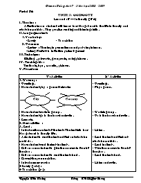 Giáo án môn Tiếng Anh Lớp 7 - Period 95, Unit 15: Going out - Lesson 5: B-In the city (B 4)