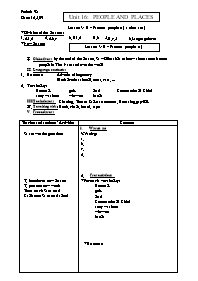 Giáo án môn Tiếng Anh Lớp 7 - Period 98, Unit 16: People and places - Lesson 3: B-Famous people