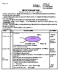 Giáo án môn Tiếng Anh Lớp 7 - Unit 05: Work and play - Lesson 1: A. In class (A1)