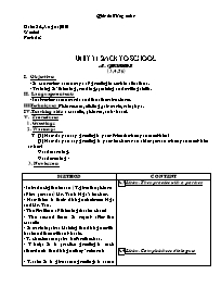 Giáo án môn Tiếng Anh Lớp 7 - Unit 1: Back to school - Period 2: A. Friends (3, 4, 5, 6)