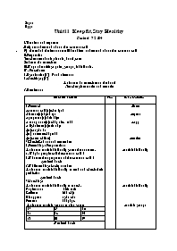 Giáo án môn Tiếng Anh Lớp 7 - Unit 11: Keep fit, stay healthy - Period 72: B4