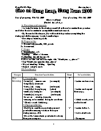 Giáo án môn Tiếng Anh Lớp 7 - Unit 11: Keep fit, Stay healthy - Period 68: A 2, 3 - Tran Thi To Nga