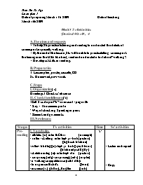 Giáo án môn Tiếng Anh Lớp 7 - Unit 13: Activities - Period 80: A1, 4 - Tran Thi To Nga