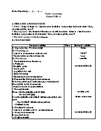Giáo án môn Tiếng Anh Lớp 7 - Unit 13: Activities - Period 82: B1, 4 - Nguyễn Ngọc Khánh