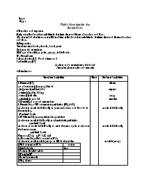 Giáo án môn Tiếng Anh Lớp 7 - Unit 14: Free t