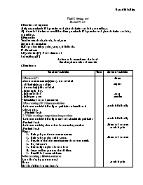 Giáo án môn Tiếng Anh Lớp 7 - Unit 15: Going out - Period 91: A1 - Nguyễn Khắc Điệp