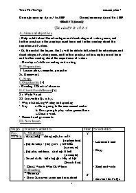 Giáo án môn Tiếng Anh Lớp 7 - Unit 15: Going out - Period 92: A2-3 - Tran Thi To Nga