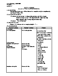 Giáo án môn Tiếng Anh Lớp 7 - Unit 3: At home - Lesson 1: A. What a lovely home! (1)