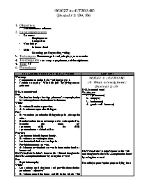 Giáo án môn Tiếng Anh Lớp 7 - Unit 3: At home - Period 17: B4, B6