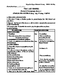 Giáo án môn Tiếng Anh Lớp 7 - Unit 3: At home - Period 19: Language focus 1 - Nguyễn Ngọc Khánh