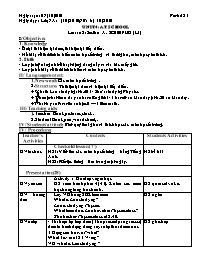 Giáo án môn Tiếng Anh Lớp 7 - Unit 4: At school - Lesson 2: Section A-Schedules (4-5)