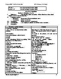 Giáo án môn Tiếng Anh Lớp 7 - Unit 4: At school - Section A: Schedules( A4, A5) - Y Khương Niê Kdăm