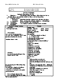 Giáo án môn Tiếng Anh Lớp 7 - Unit 4: At school - Section B: The Library (B1, B2) - Y Khương Niê Kdăm