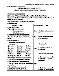 Giáo án môn Tiếng Anh Lớp 7 - Unit 5: Work and play - Period 29, Lesson 2: A2 - Nguyễn Ngọc Khánh