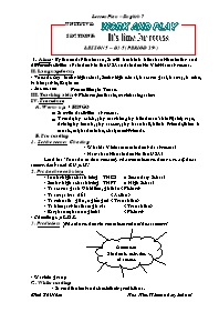 Giáo án môn Tiếng Anh Lớp 7 - Unit 5: Work and play - Section A: In class - Lesson 5: B3, 5 - Dinh Thi Nhan