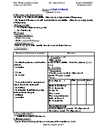 Giáo án môn Tiếng Anh Lớp 7 - Unit 6: After school - Period 32: A2 - Nguyen Quyen