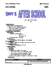 Giáo án môn Tiếng Anh Lớp 7 - Unit 6: After school - Period 35: B. Let’s go (B1)