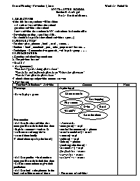 Giáo án môn Tiếng Anh Lớp 7 - Unit 6: After school - Section B: Let’s go! - Part 2: Read and discuss