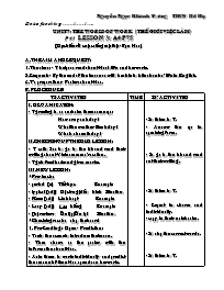 Giáo án môn Tiếng Anh Lớp 7 - Unit 7: The world of work - Period 43, Leson 3: A4 - Nguyễn Ngọc Khánh