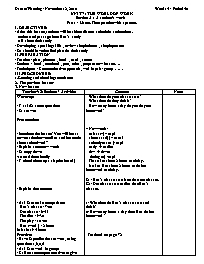 Giáo án môn Tiếng Anh Lớp 7 - Unit 7: The wor