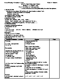 Giáo án môn Tiếng Anh Lớp 7 - Unit 7: The world of work - Section A : A student’s work A2, 3