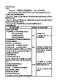 Giáo án môn Tiếng Anh Lớp 7 - Unit 8 - Period 48: A1-3 - Nguyễn Ngọc Khánh