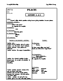 Giáo án môn Tiếng Anh Lớp 7 - Unit 8: Places - Lesson 2: A3 - Nguyễn Minh Đường