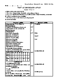 Giáo án môn Tiếng Anh Lớp 7 - Unit 9: At home and away - Period 57: A3, 4 - Nguyễn Ngọc Khánh