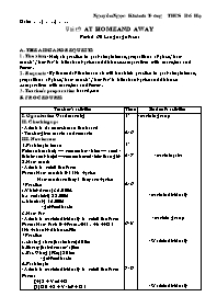 Giáo án môn Tiếng Anh Lớp 7 - Unit 9: At home and away - Period 60: Language focus - Nguyễn Ngọc Khánh