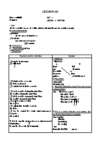 Giáo án môn Tiếng Anh Lớp 8 - Unit 1: My friends - Period 5, Lesson 4: Writing