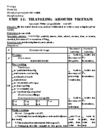 Giáo án môn Tiếng Anh Lớp 8 - Unit 11: Traveling around vietnam - Lesson 5: Write