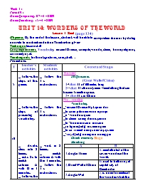 Giáo án môn Tiếng Anh Lớp 8 - Unit 14: Wonders of the world - Lesson 3: Read