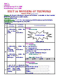 Giáo án môn Tiếng Anh Lớp 8 - Unit 14: Wonders of the world - Lesson 4: Write (page 135)