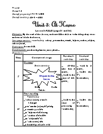 Giáo án môn Tiếng Anh Lớp 8 - Unit 3: At home - Lesson 3: Read (page 31 and 32)