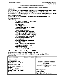 Giáo án môn Tiếng Anh Lớp 9 - Unit 10: Life on other planets - Period 60, Lesson 1: Getting started + listen and read