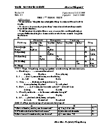 Giáo án Tiếng Anh 7 - Huỳnh thị Hồng Giang - Trường THCS Phùng Chí Kiên