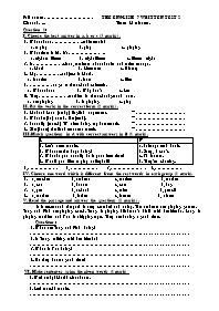 The English 7 written test 2