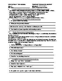 The first term english test English 7