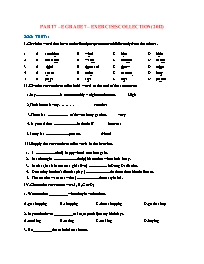 Tuyển tập tests môn Tiếng Anh Lớp 7 - Part 7 (2012)