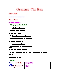 Grammar căn bản