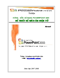 Tài liệu Hướng dẫn sử dụng powerpoint 2003 để
