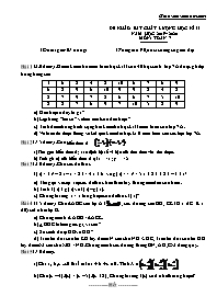 Đề kiểm tra học kì II môn Toán Lớp 7 - Đề số 