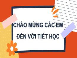 Bài giảng Toán Lớp 7 (Cánh diều) - Chương I, 