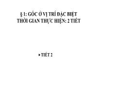 Bài giảng Toán Lớp 7 (Sánh Cánh diều) - Chương IV: Góc. Đường thẳng song song - Bài 1: Góc ở vị trí đặc biệt (Tiết 2)