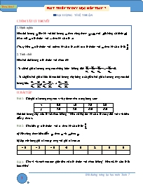 Chuyên đề Bồi dưỡng năng lực học Đại số Lớp 7 - Chương II, Bài 1: Đại lượng tỉ lệ thuận