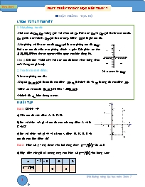 Chuyên đề Bồi dưỡng năng lực học Đại số Lớp 7 - Chương II, Bài 6: Mặt phẳng tọa độ